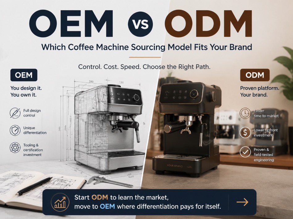 OEM vs ODM: Which Coffee Machine Sourcing Model Fits Your Brand